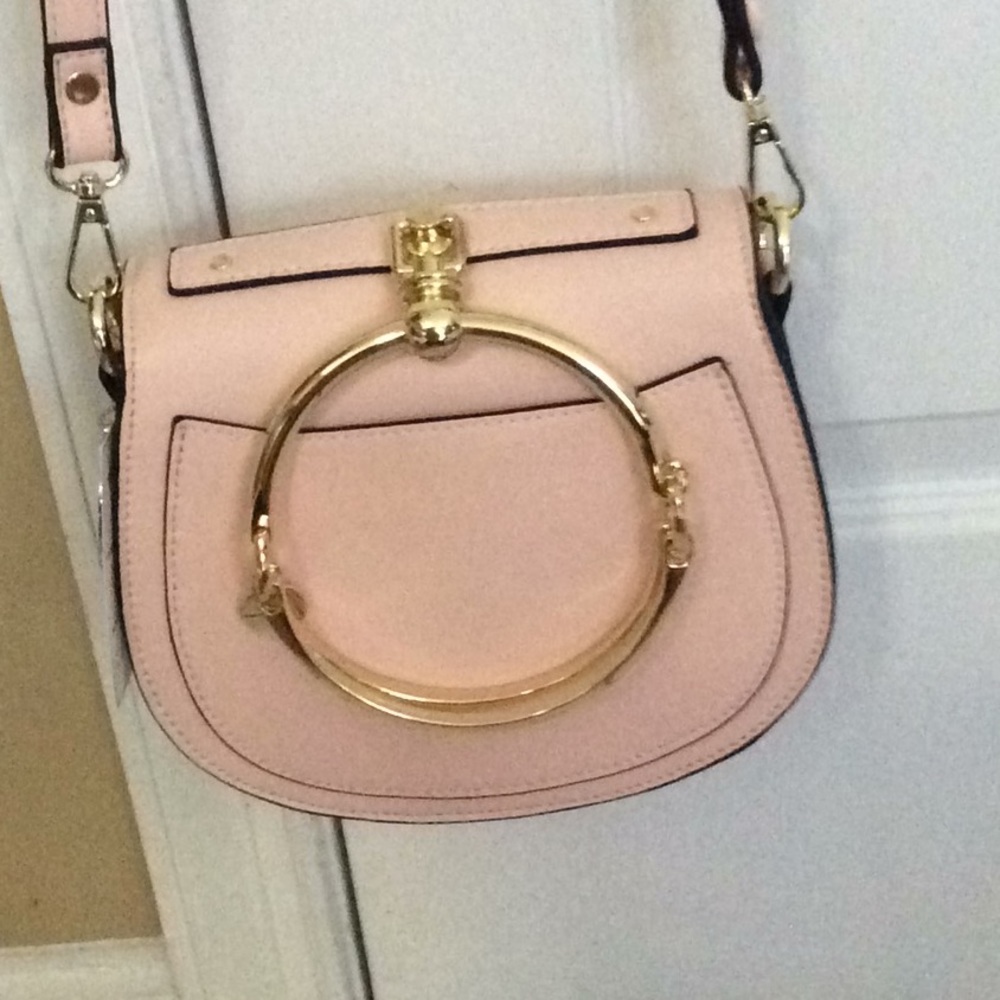 Blush color crossbody bag